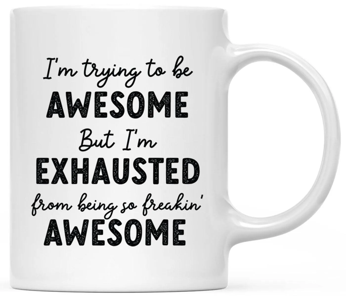 11oz Ceramic Coffee Mug - Funny Coffee Mugs for Women & Men - 10 Designs