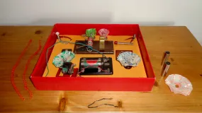 1920s The Kay Electrical Outfit Electronics Toy With Electric Motor / Induction Coil and Leads / Bulbs