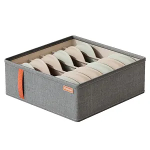 2Pack 6 Cell Drawer Organizers for Storing Socks, Underwear, Ties