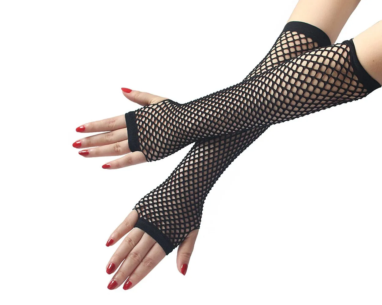 3 Pairs Fishnet Gloves for Woman