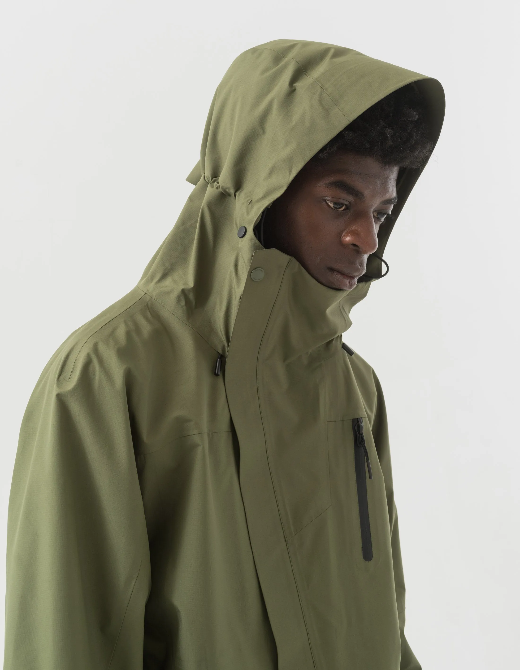 5030 3L Asym Parka Olive