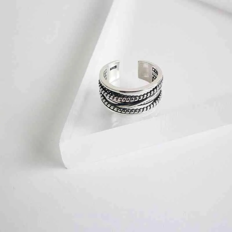 925 Sterling Silver Multi-Layer Winding Twist