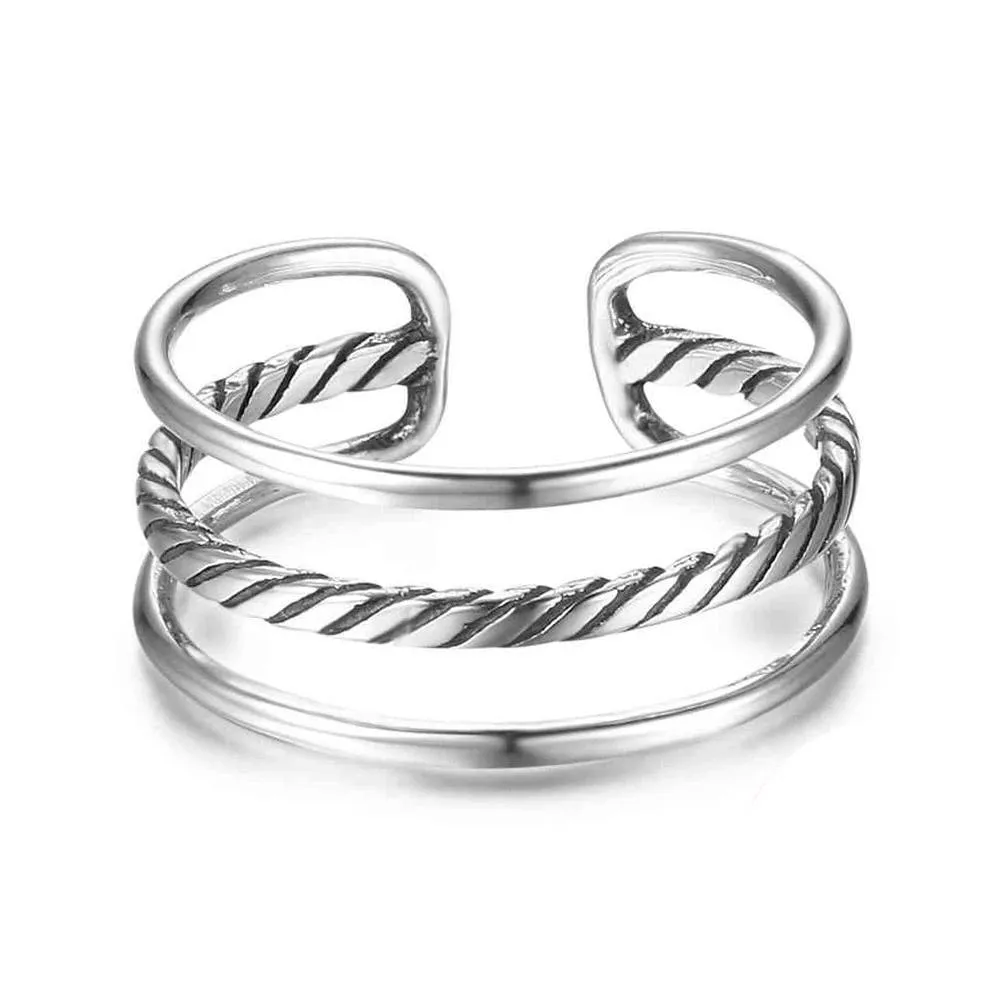 925 Sterling Silver Stackable Rings Elegant Family Ring Jewelry for Women