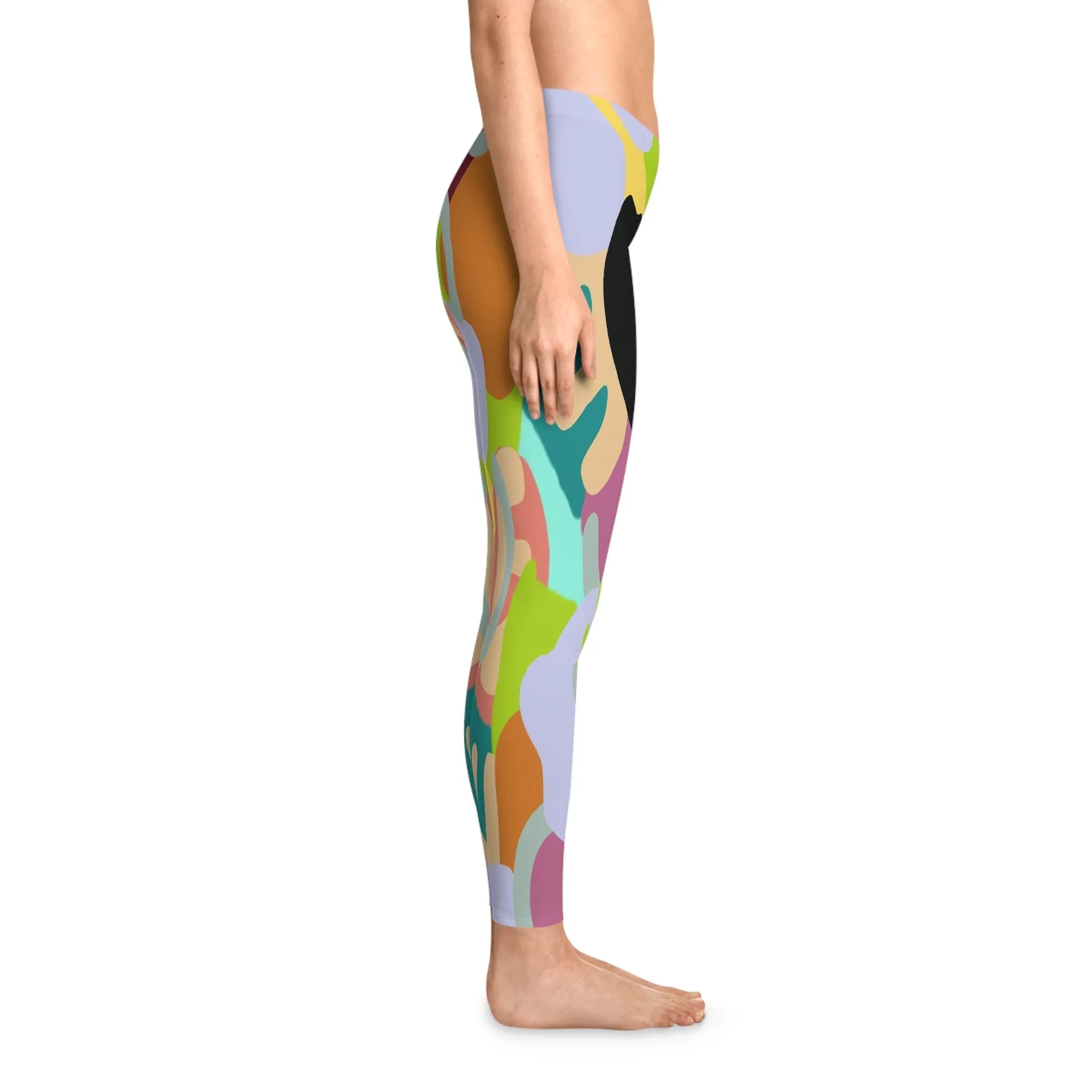 Abstract Wild Stretchy Leggings - Ships from The US