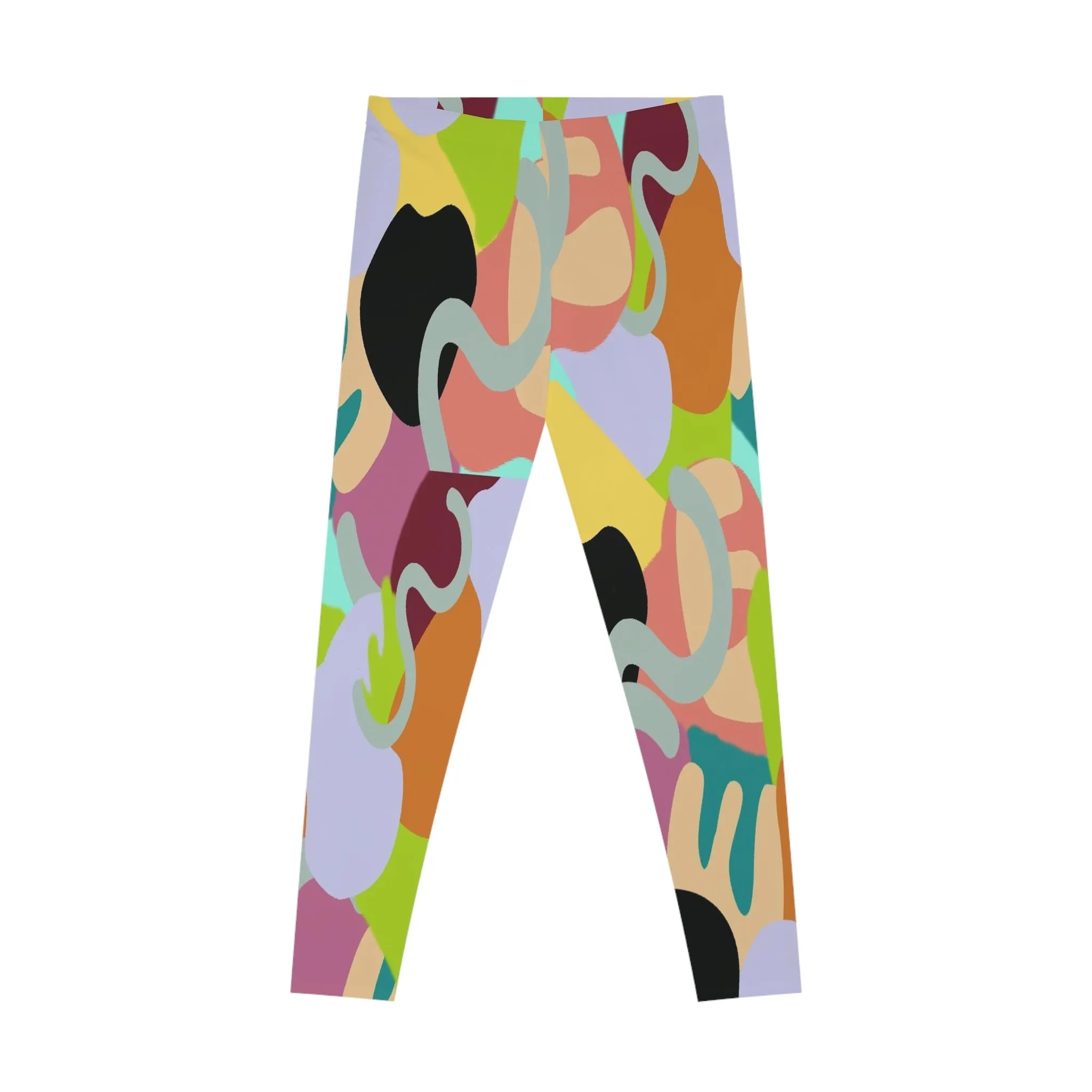 Abstract Wild Stretchy Leggings - Ships from The US