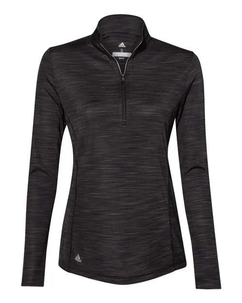 adidas Women's Lightweight Mélange Quarter-Zip Pullover