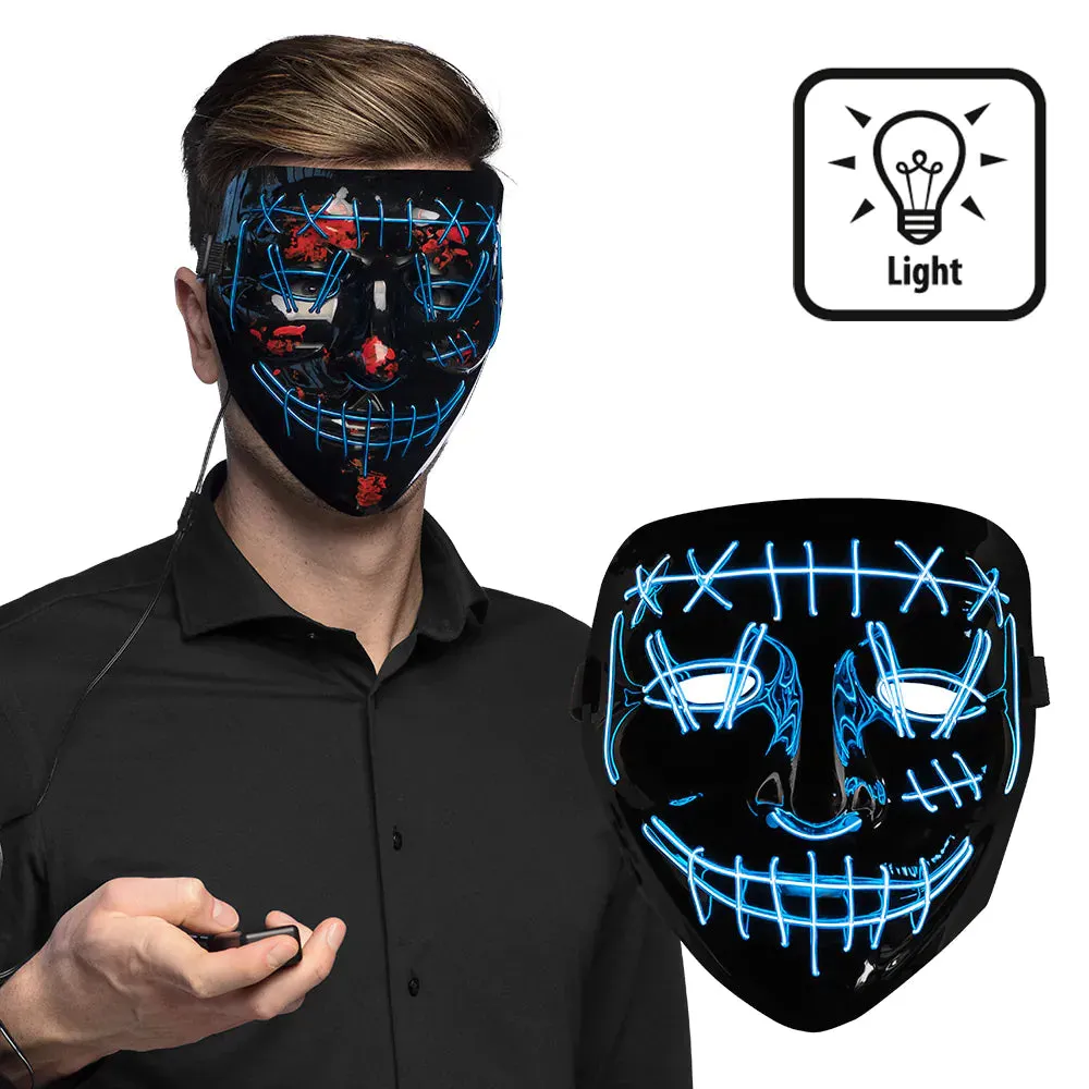 Adult Blue Led Killer Smile Mask