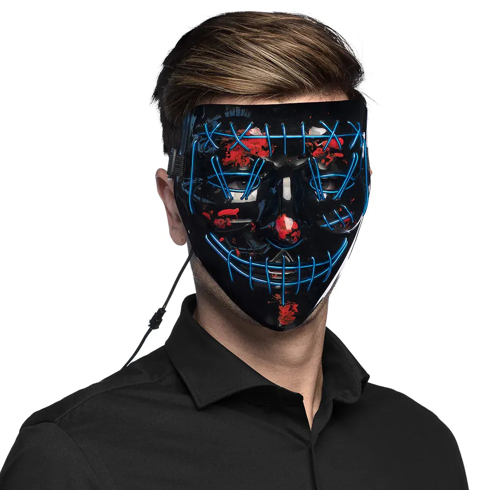 Adult Blue Led Killer Smile Mask