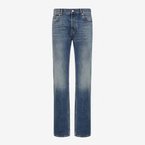 Alexander McQueen Washed Denim Jeans