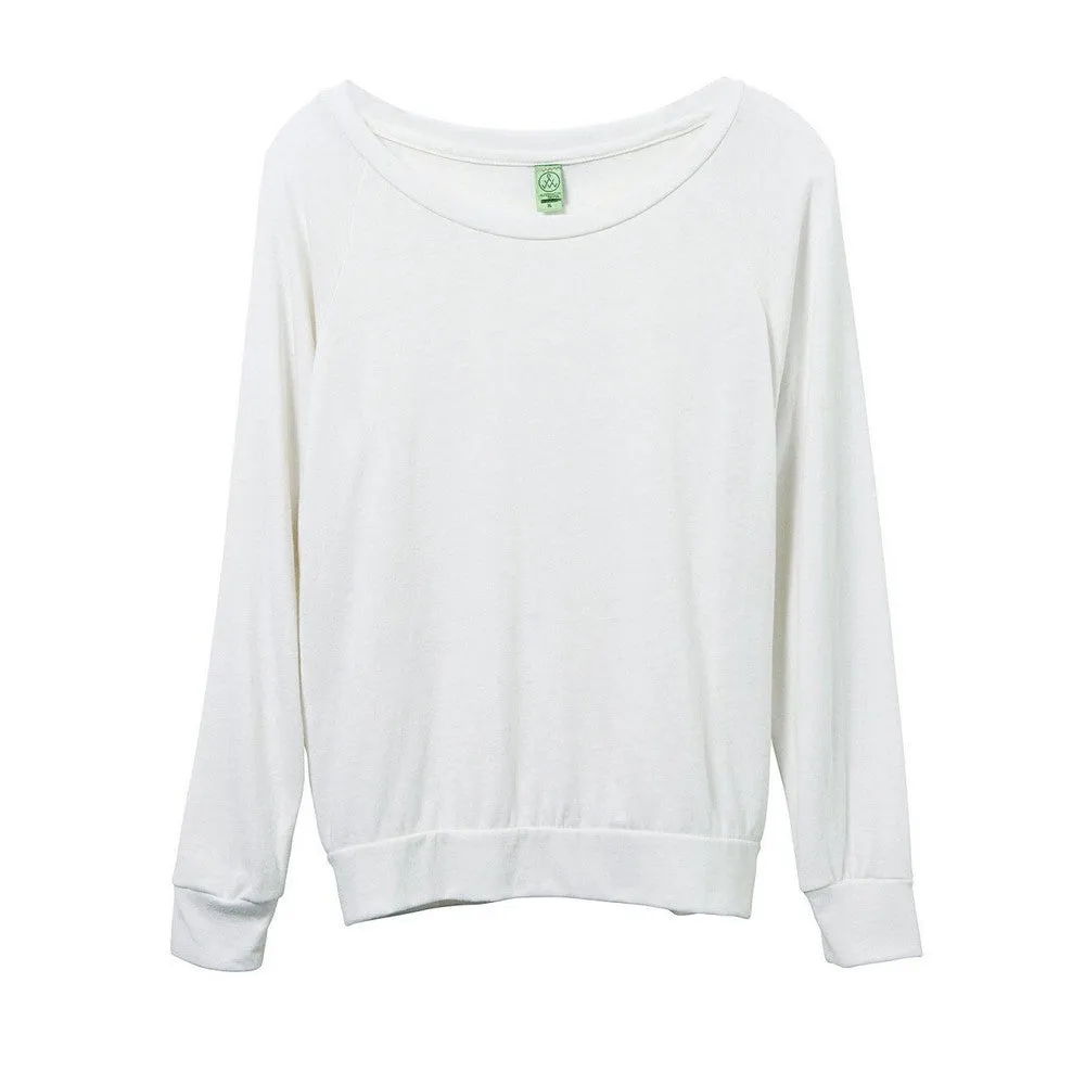 Alternative Apparel Womens/Ladies Eco-Jersey Slouchy Pullover