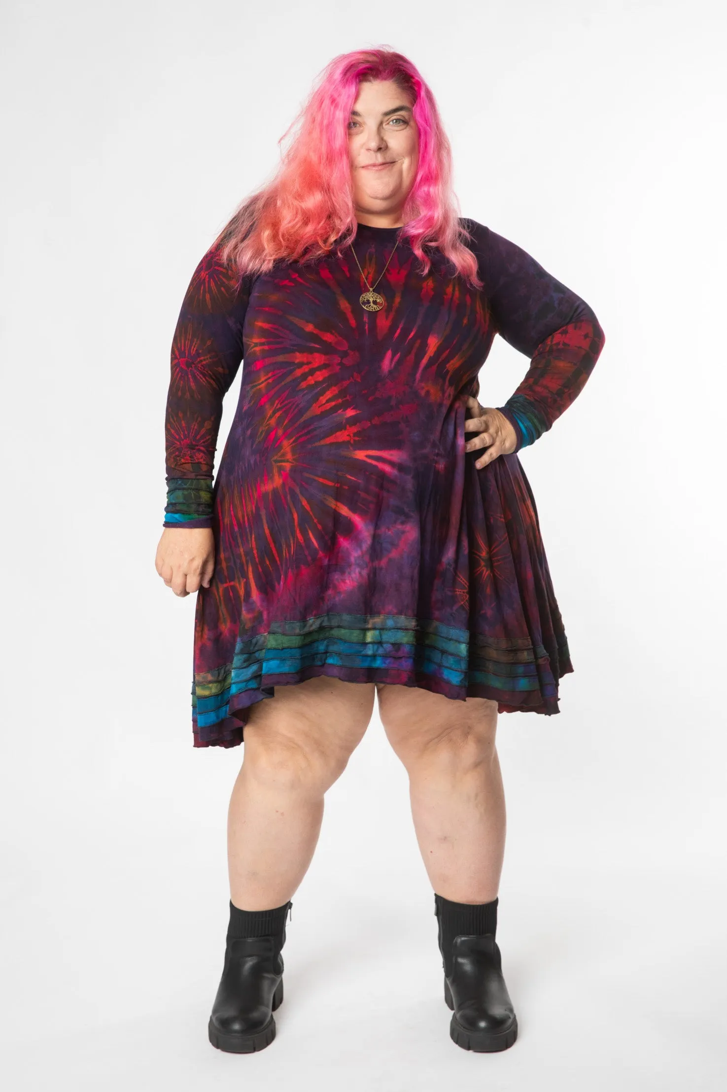 Althea Begonia Tie Dye Dress