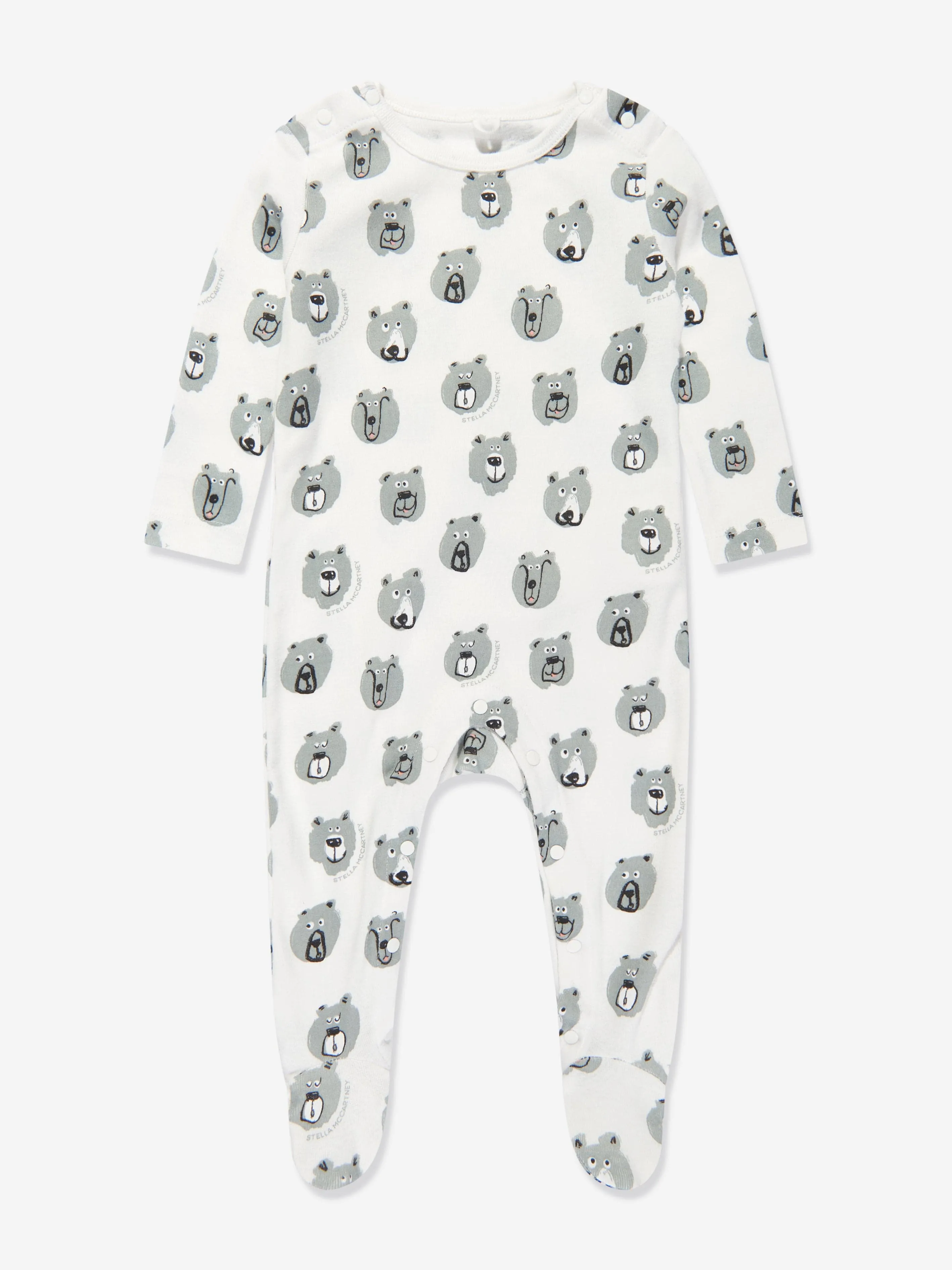 Baby Boys Bear Babygrow Set in Ivory