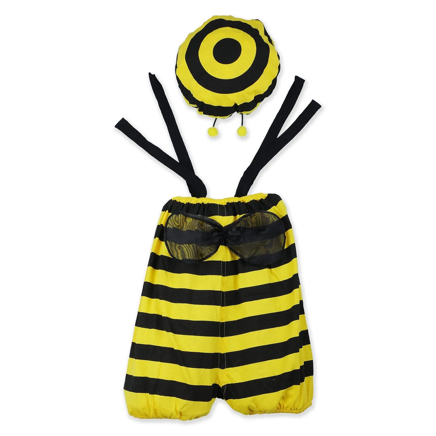 Baby Moo Bumble Bee Costume 2pcs Cap And Fancy Dress - Yellow