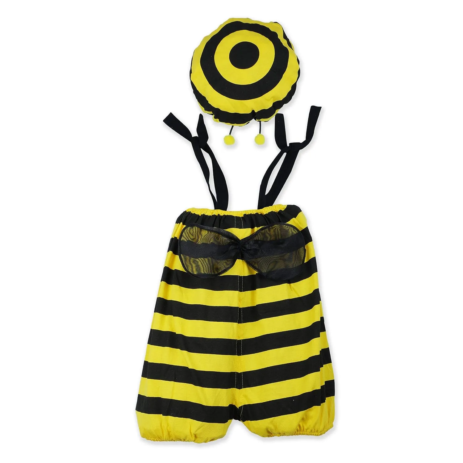 Baby Moo Bumble Bee Costume 2pcs Cap And Fancy Dress - Yellow