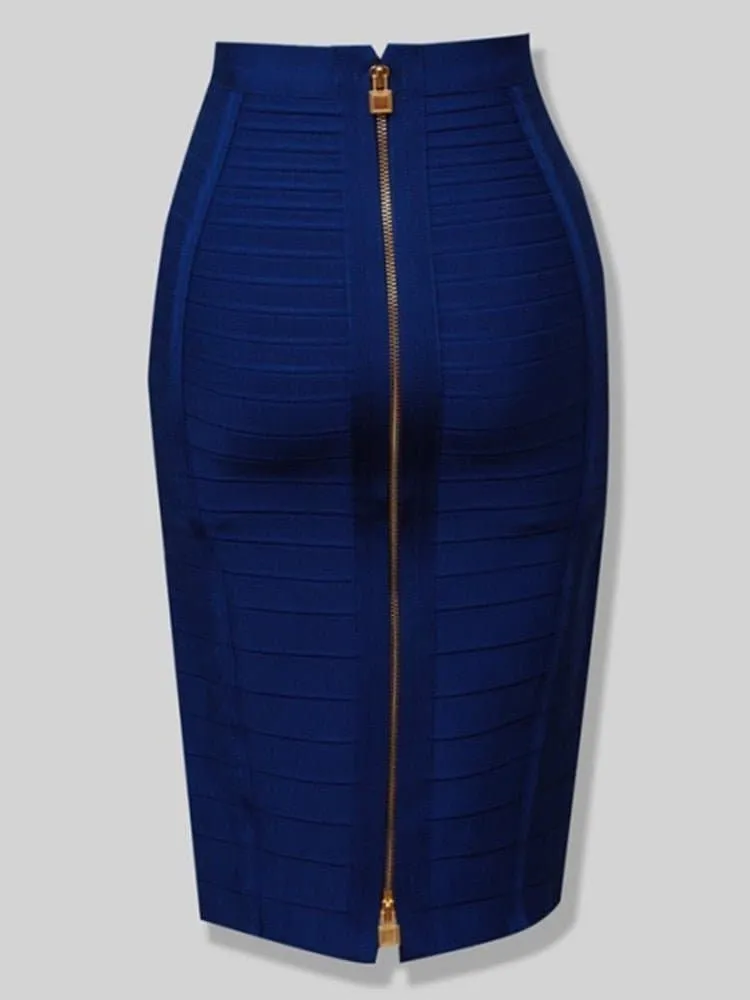 Bandage Skirt - Elastic Bodycon, Flattering Fit, Size XS-XXL