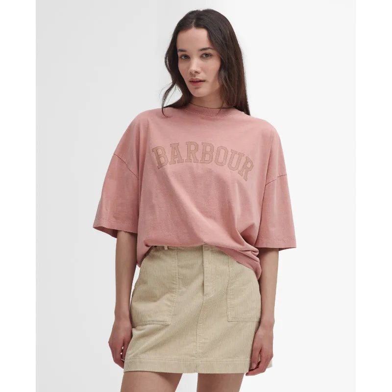 Barbour Elisha Ladies T-Shirt - Mahogany Rose