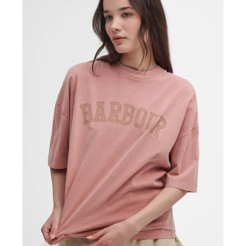 Barbour Elisha Ladies T-Shirt - Mahogany Rose