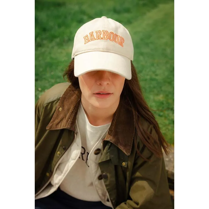 Barbour Emily Ladies Sports Cap - Parchment/Apricot Crush