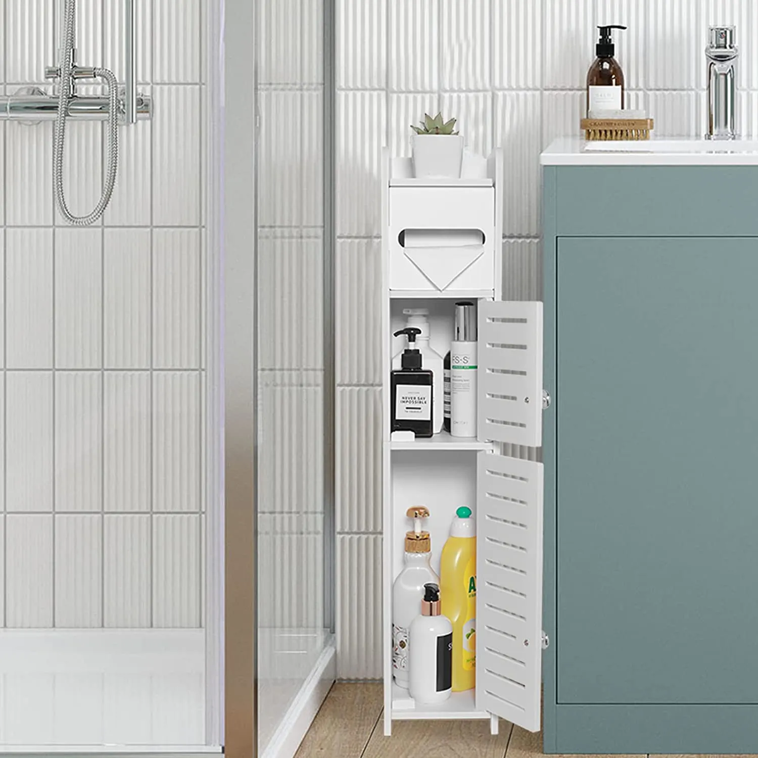 Bathroom Storage Cabinet Toilet Storage Cabinet for Small Spaces