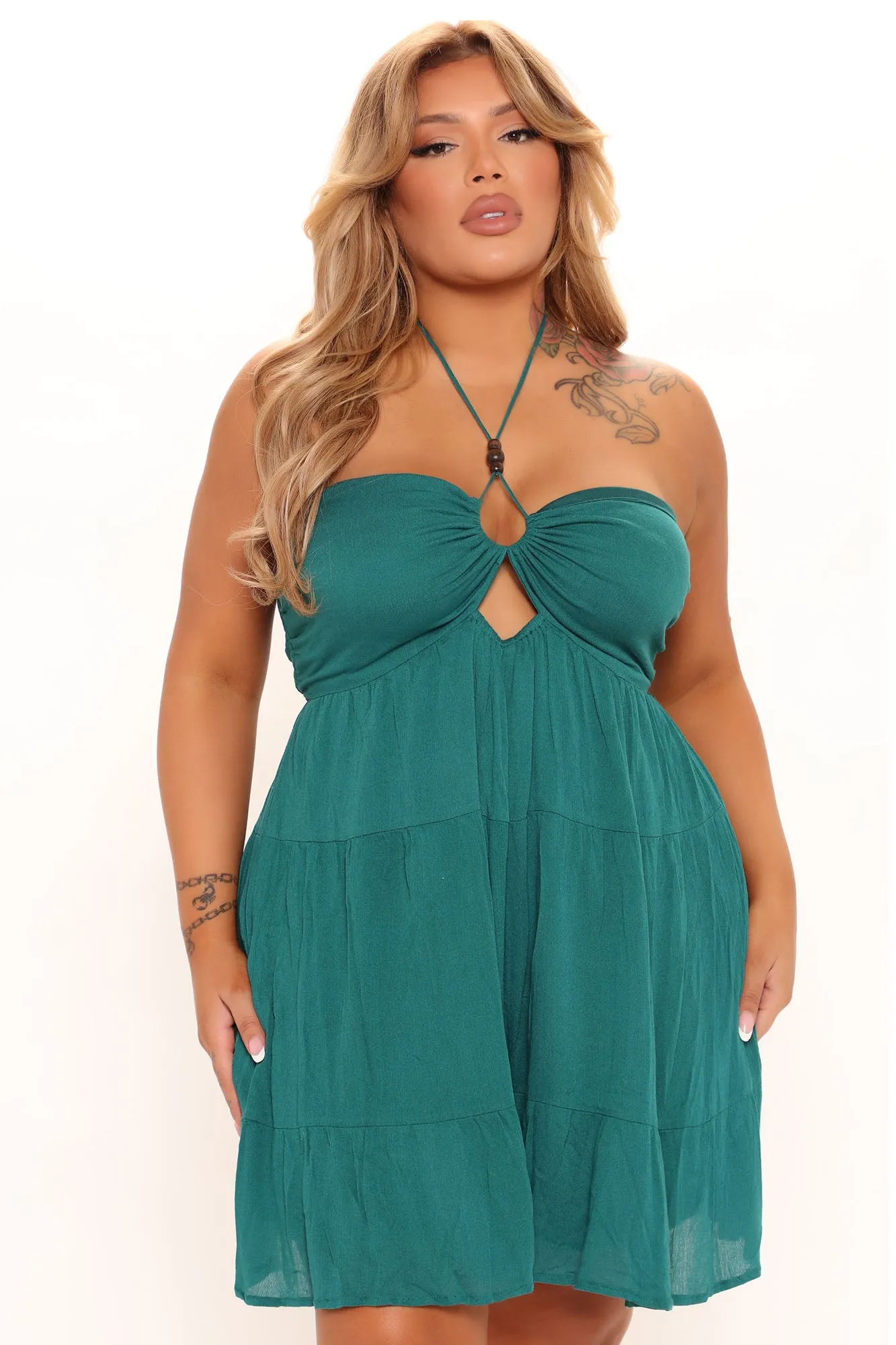 Beach Vacations Romper - Teal