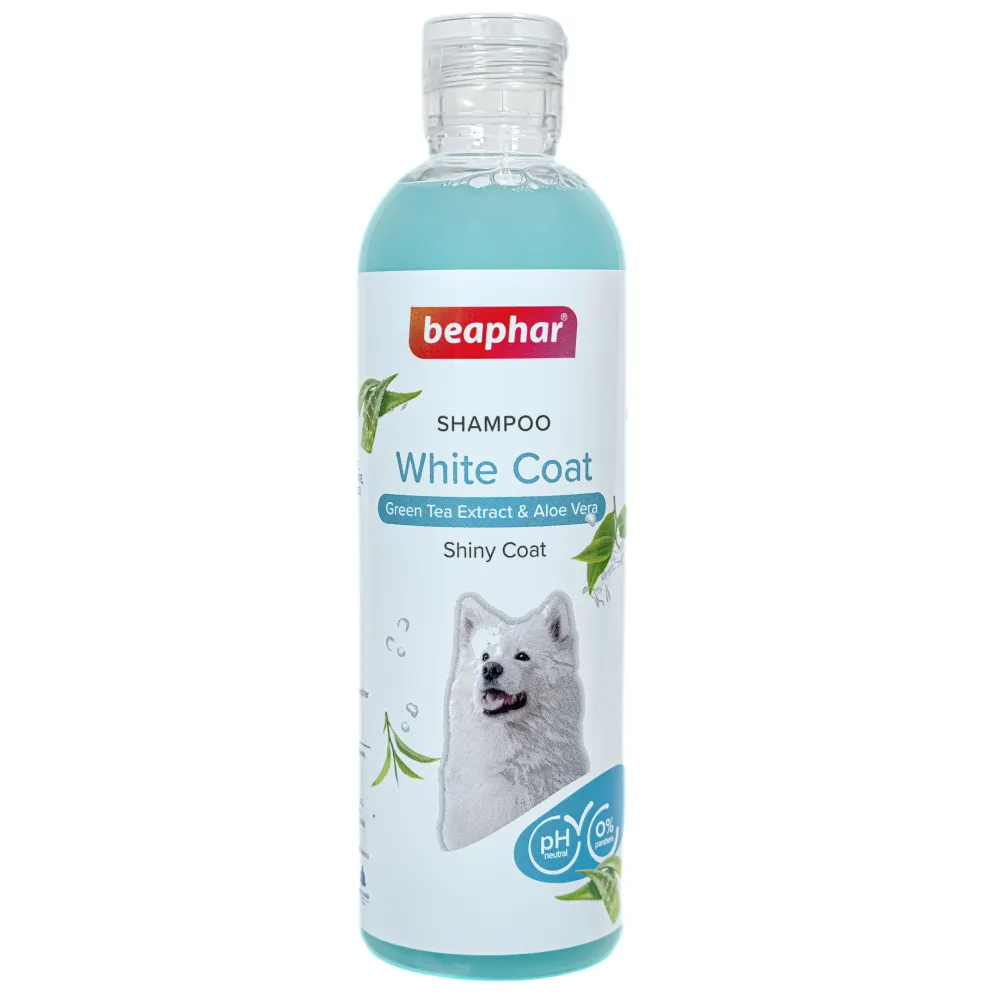 Beaphar Green Tea and Aloe Vera White Coat Shampoo for Dogs