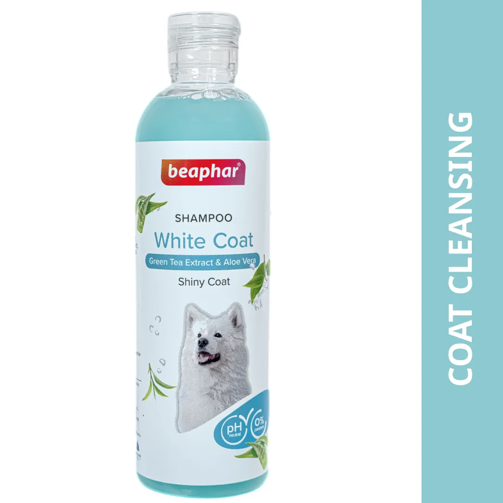 Beaphar Green Tea and Aloe Vera White Coat Shampoo for Dogs