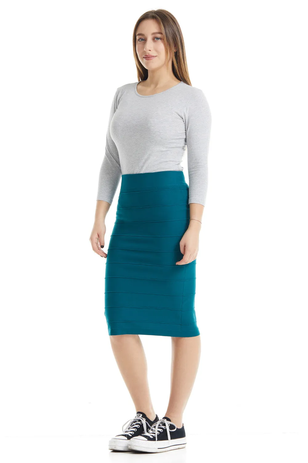 Below the knee bodycon bandage pencil skirt 'Bandage'