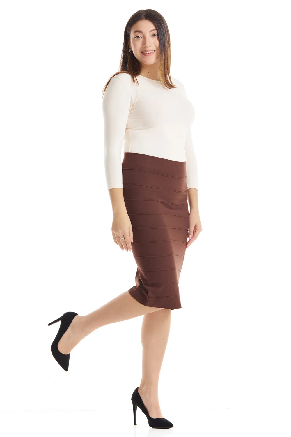 Below the knee bodycon bandage pencil skirt 'Bandage'