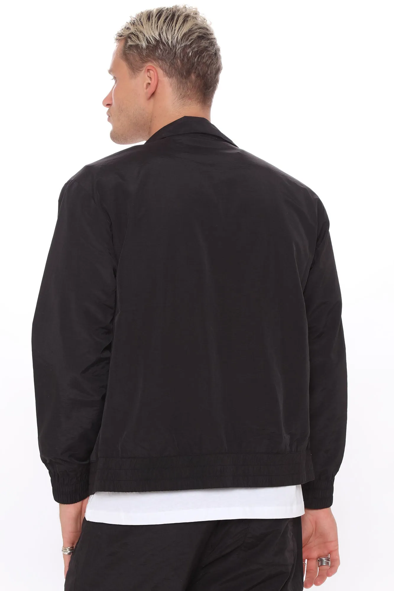 Better Believe It Windbreaker Track Jacket - Black