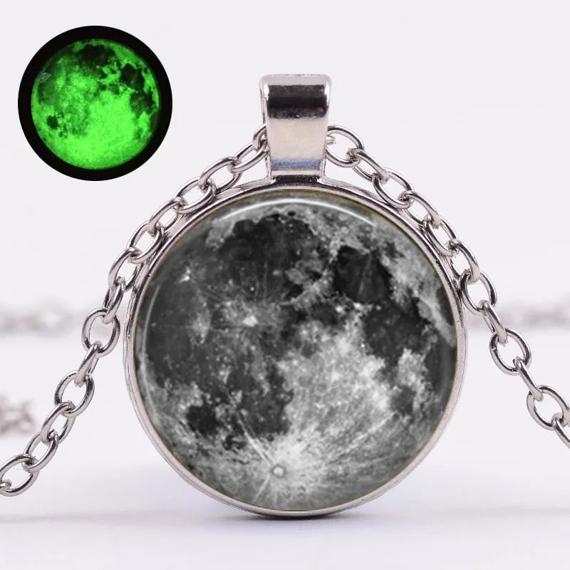 Birth Moon Bracelet Glow In The Dark Moon Phase  Chain Bracelet Glowing Birthday Moon Jewelry Lunar Phase Bracelets Charm Jewelr