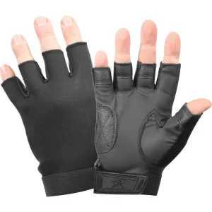 Black - Law Enforcement Tactical Fingerless Gloves