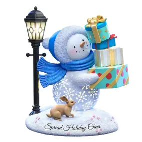 Bradford Exchange Sparkle Delights Snowman Sculpture - Spread Holiday Cheer #2