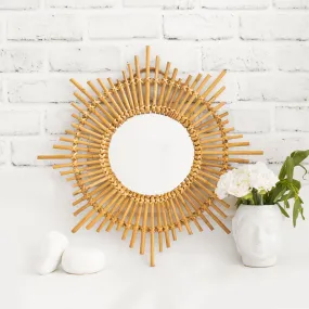 Bring that sunshine Cane wall mirror