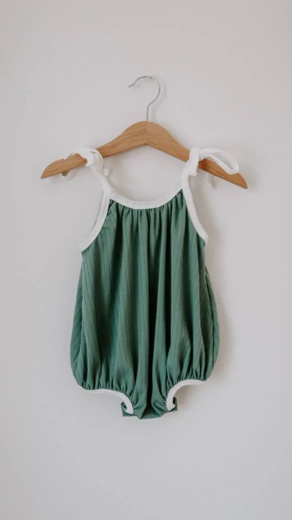 Bubble Romper | Vintage Teal