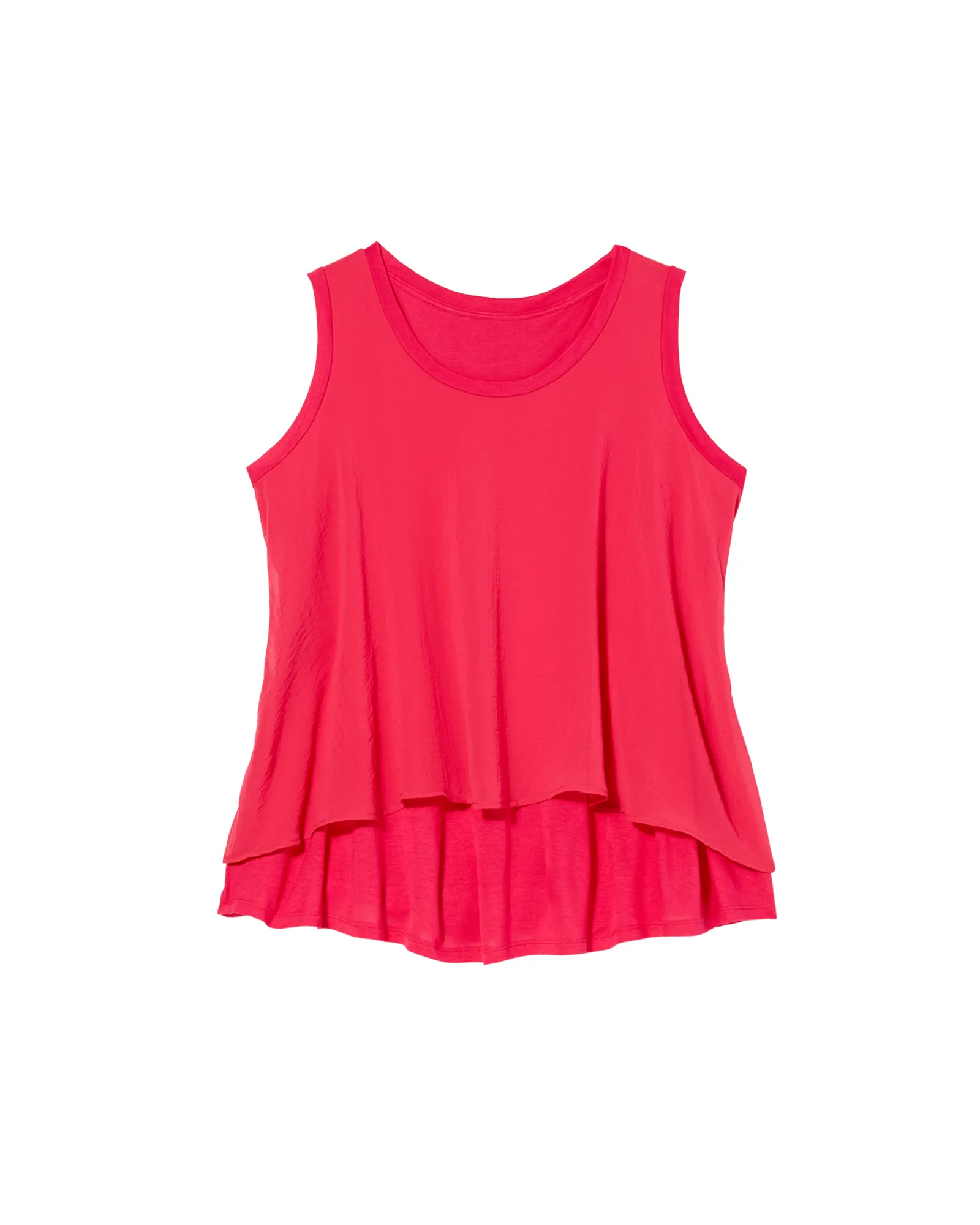 Carine Woven Tank | Pink