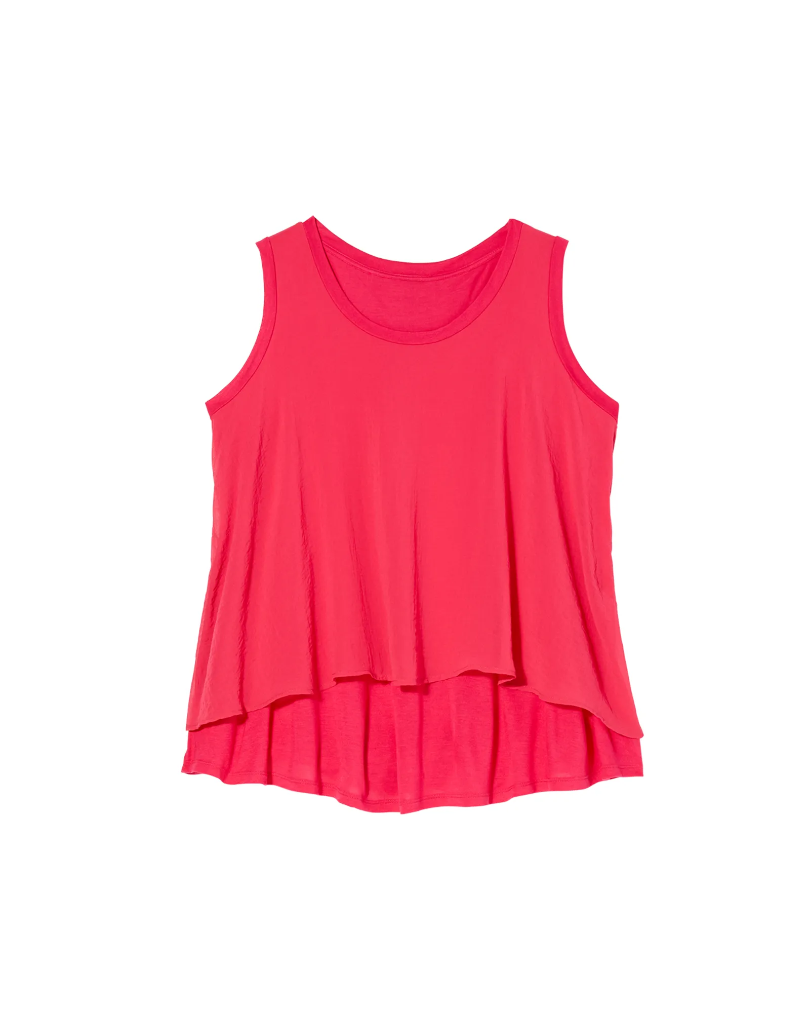 Carine Woven Tank | Pink