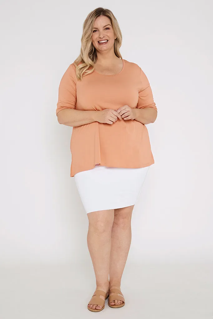 Carter Tunic Top - Apricot