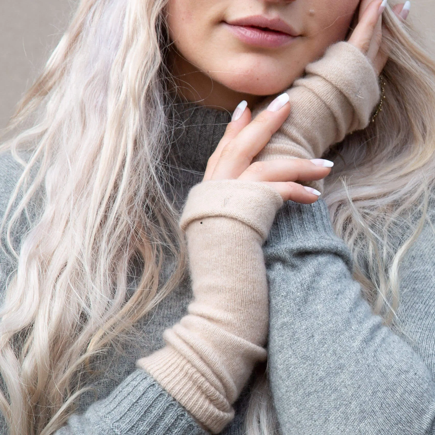 Cashmere Fingerless Gloves