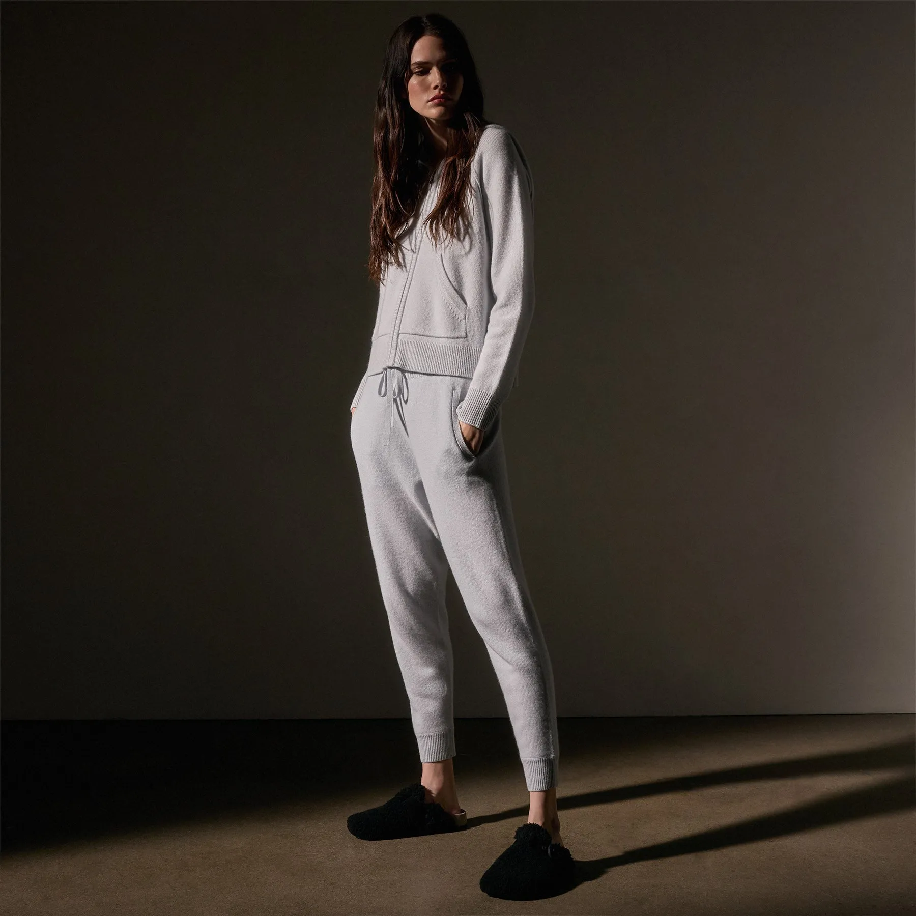 Cashmere Track Pant - Pale Blue