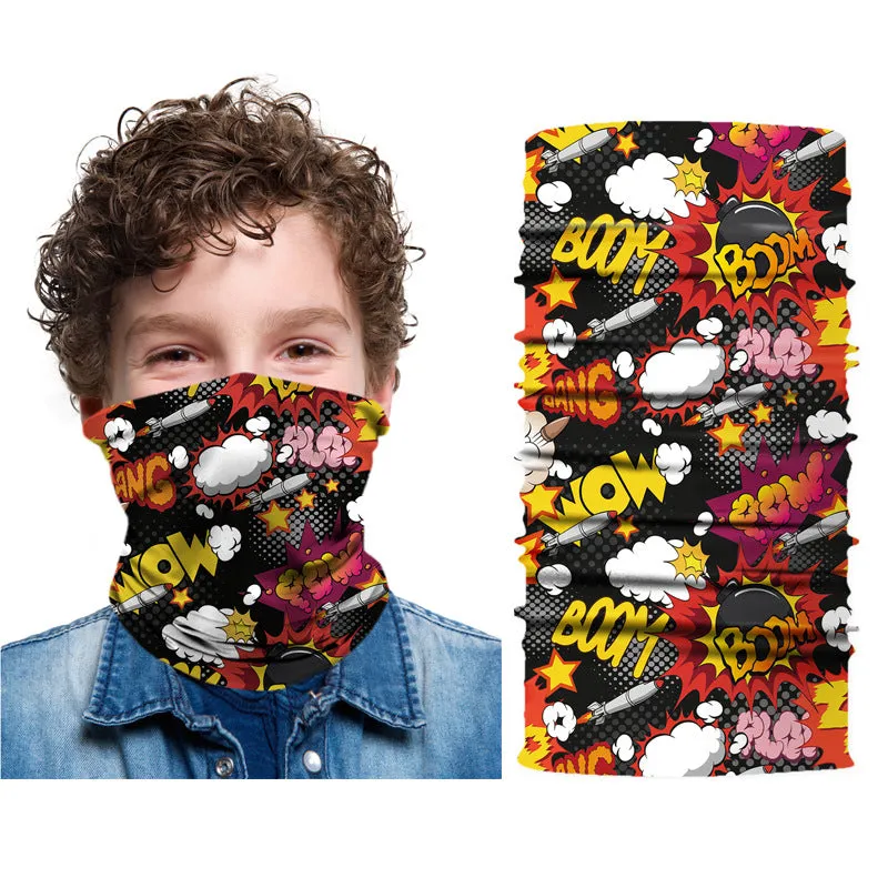 Children's Dustproof Mask Digital Printing Multifunctional Sunscreen Mask