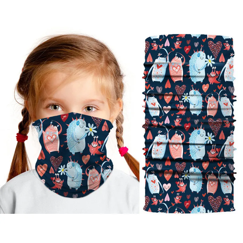 Children's Dustproof Mask Digital Printing Multifunctional Sunscreen Mask