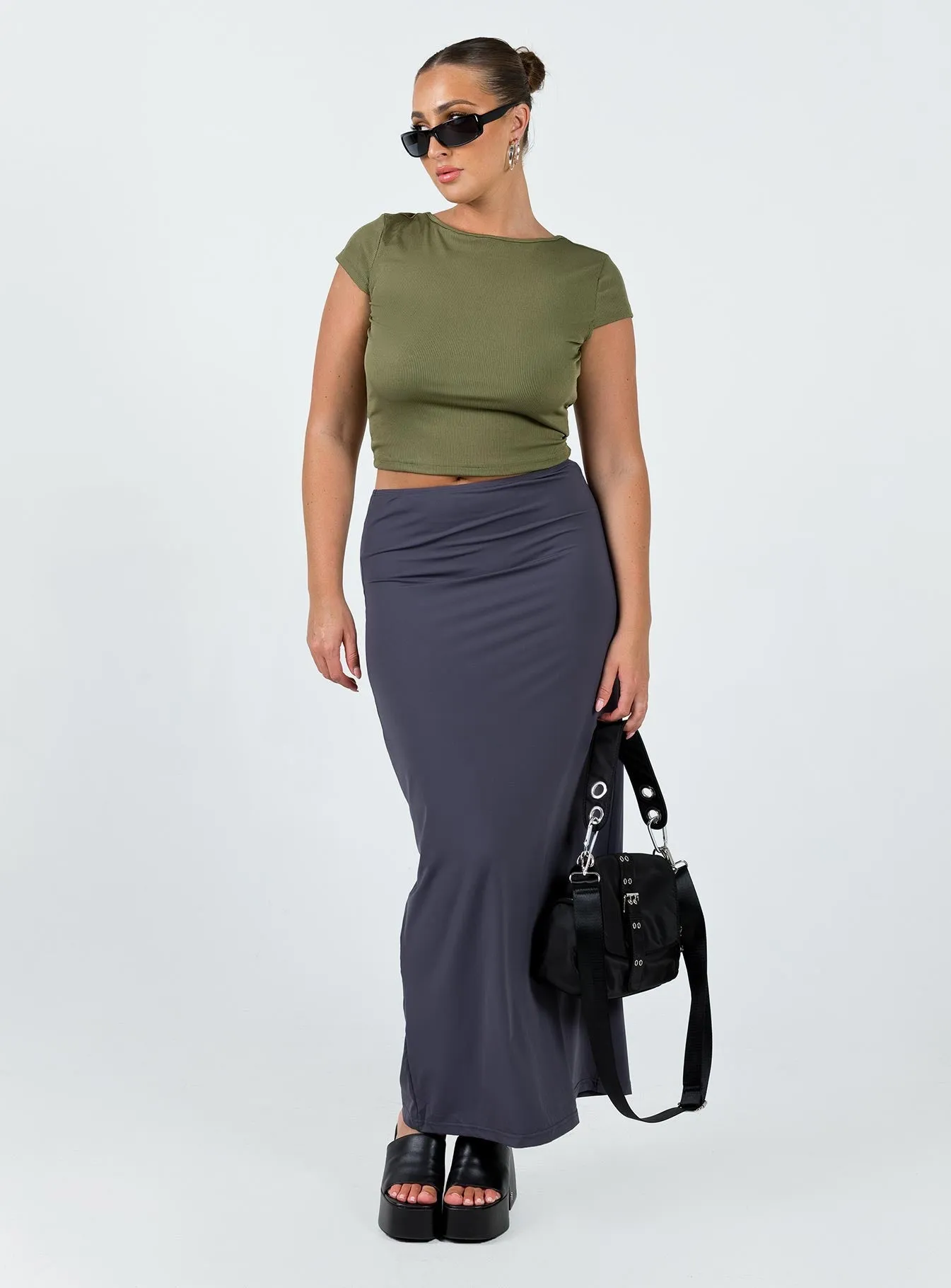 Chipla Maxi Skirt Slate