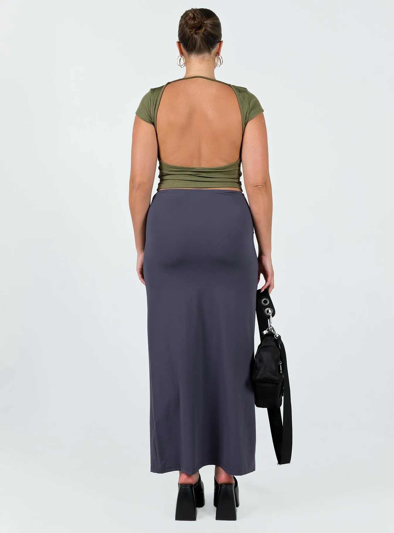 Chipla Maxi Skirt Slate