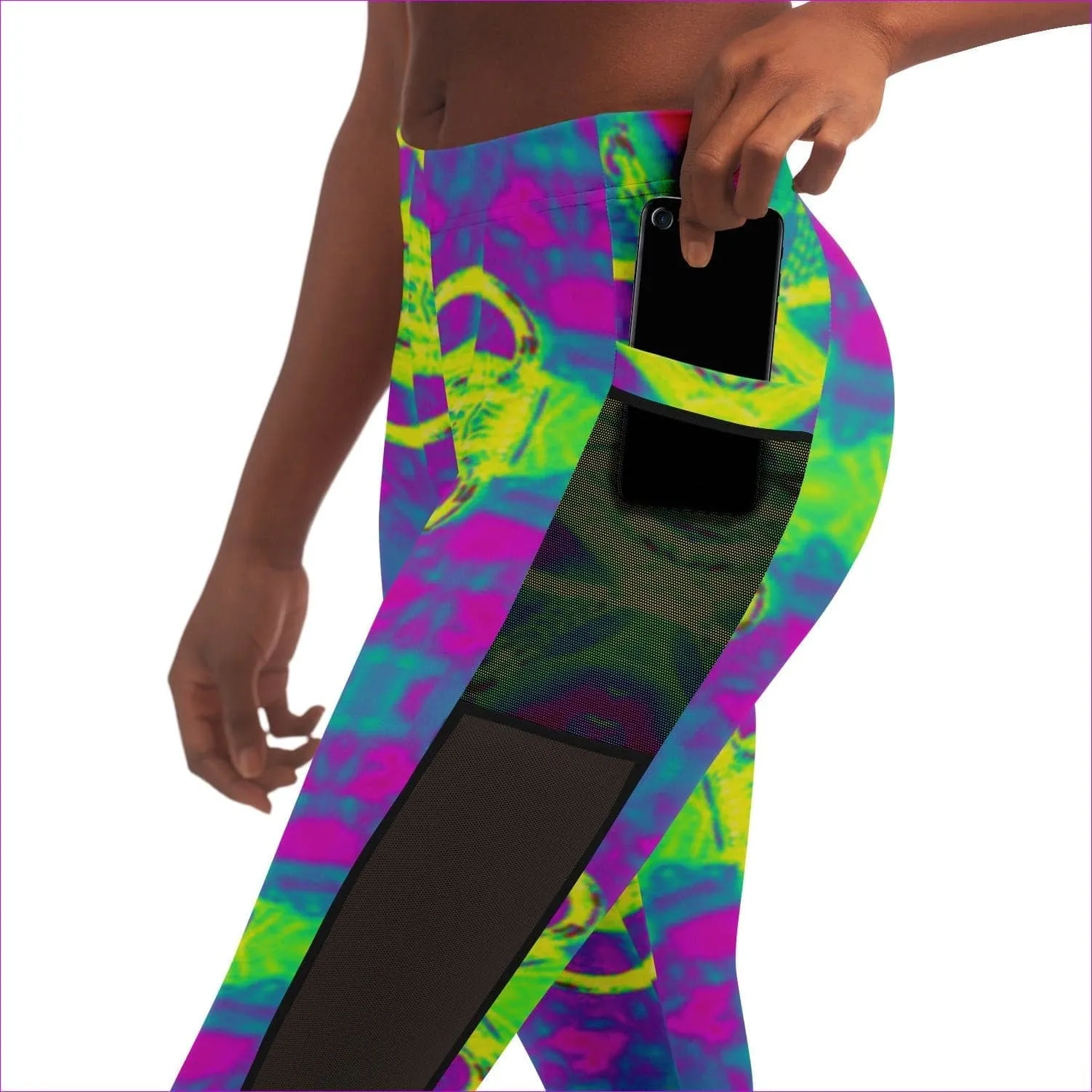 Club Lights Mesh Pocket Leggings