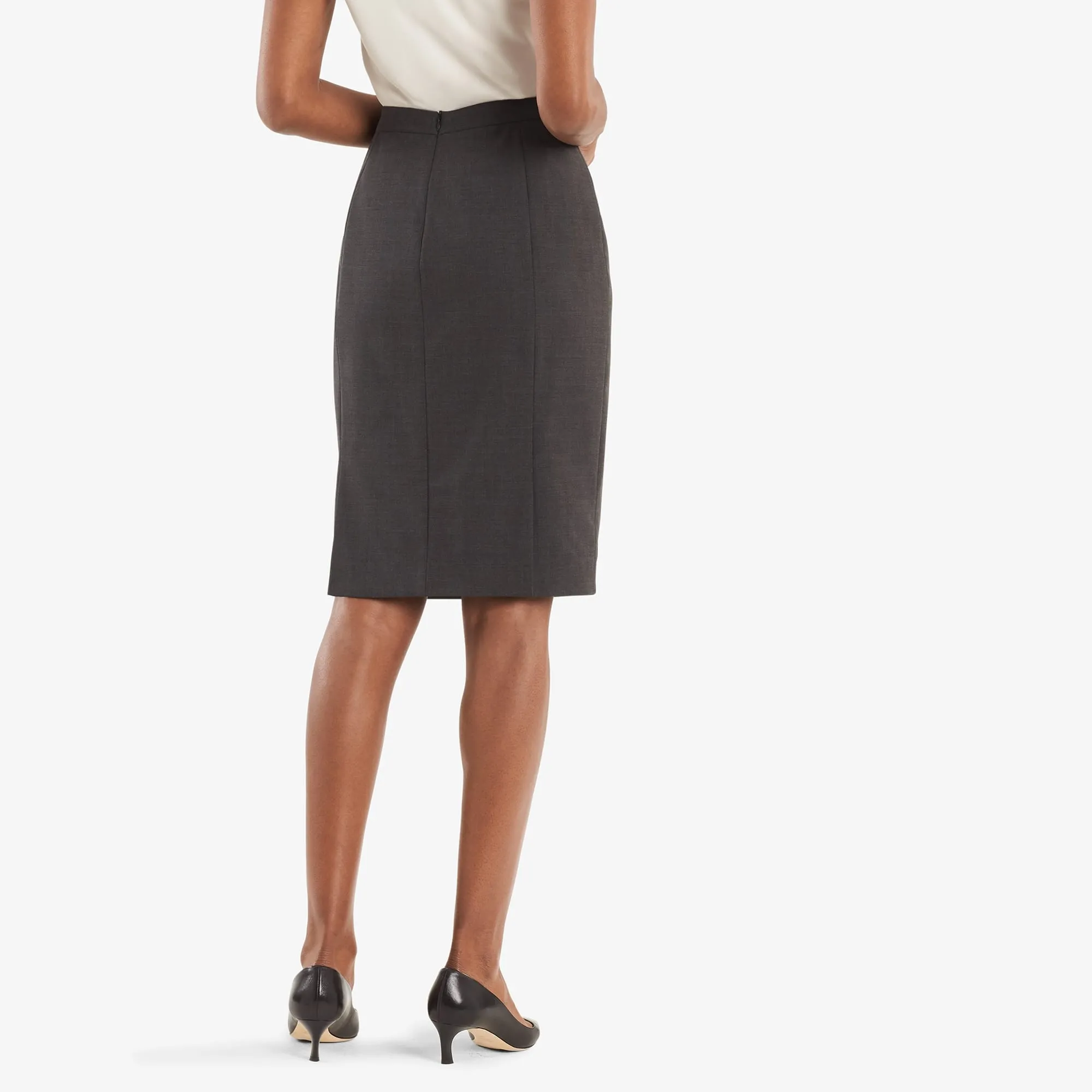 Cobble Hill Skirt - Tropical Wool :: Gray Melange