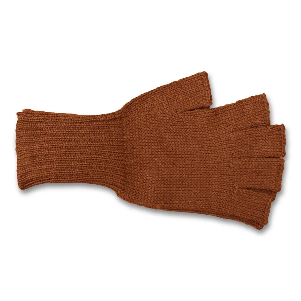 Colorful 100% Alpaca Fingerless Knit Alpaca Gloves