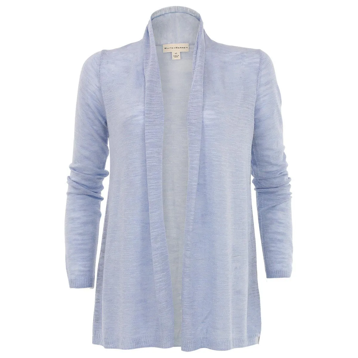 Contrast Trim Cardi in Chambray