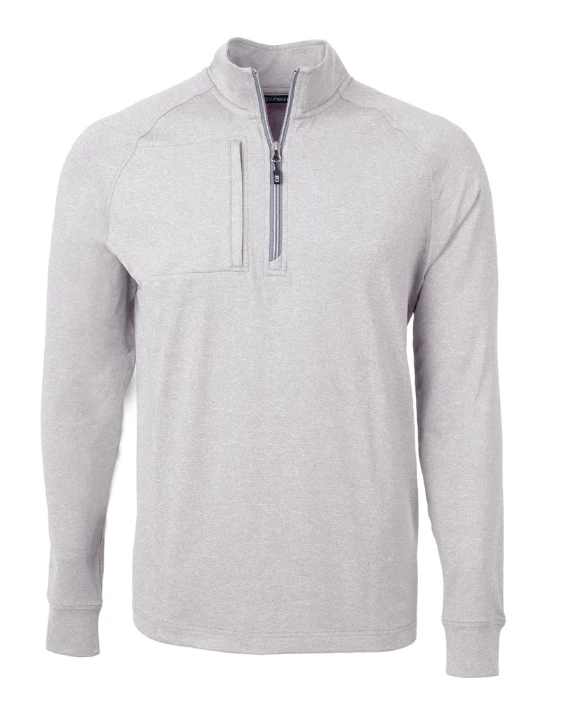 Cutter & Buck Adapt Eco Knit Heather Quarter Zip Pullover