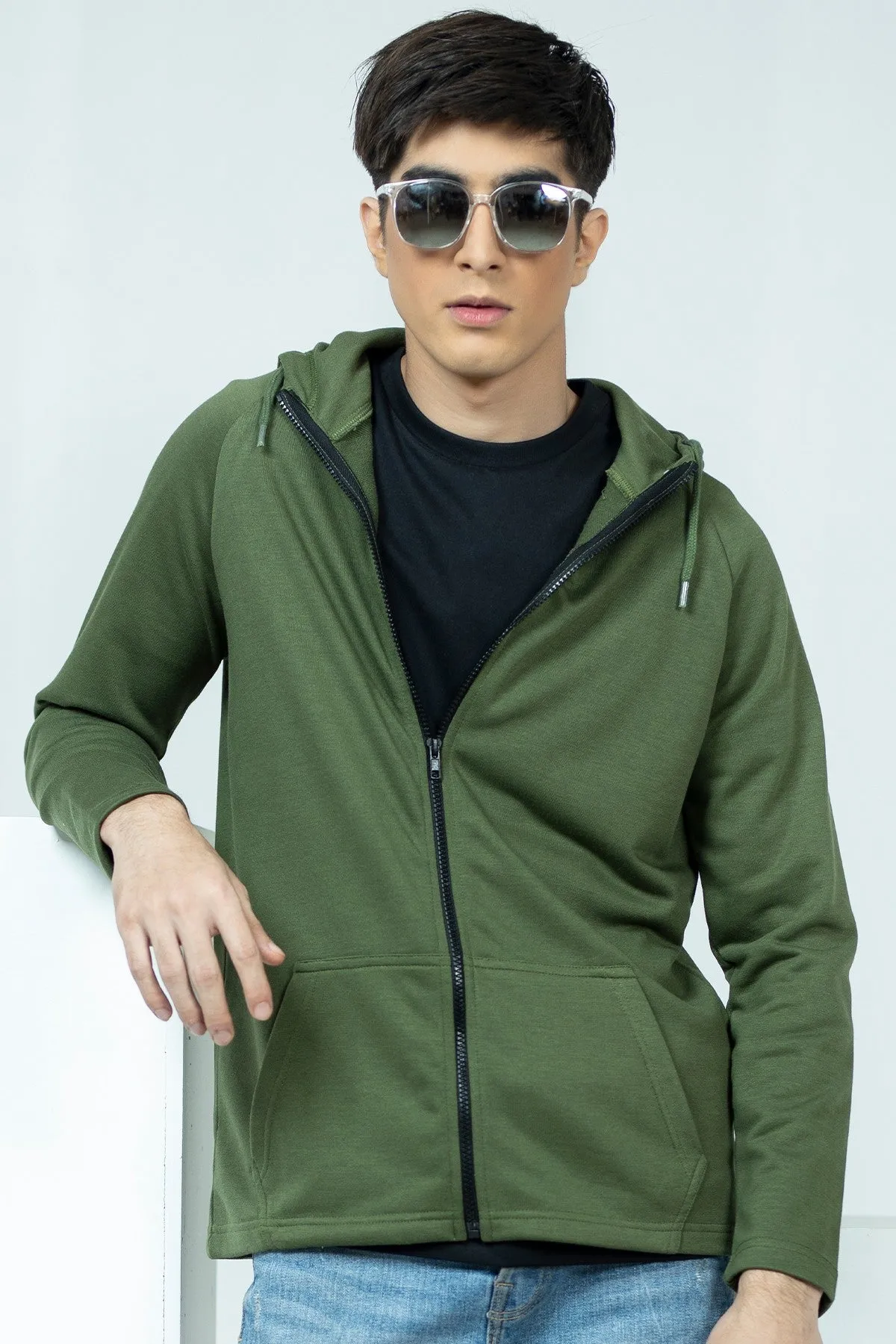 Cypress Green Basic Hoodie - W21 - MH0008R