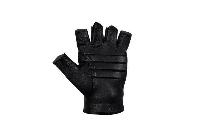 Deer Skin Leather Fingerless Riding Gloves, GLD2090-22-DL